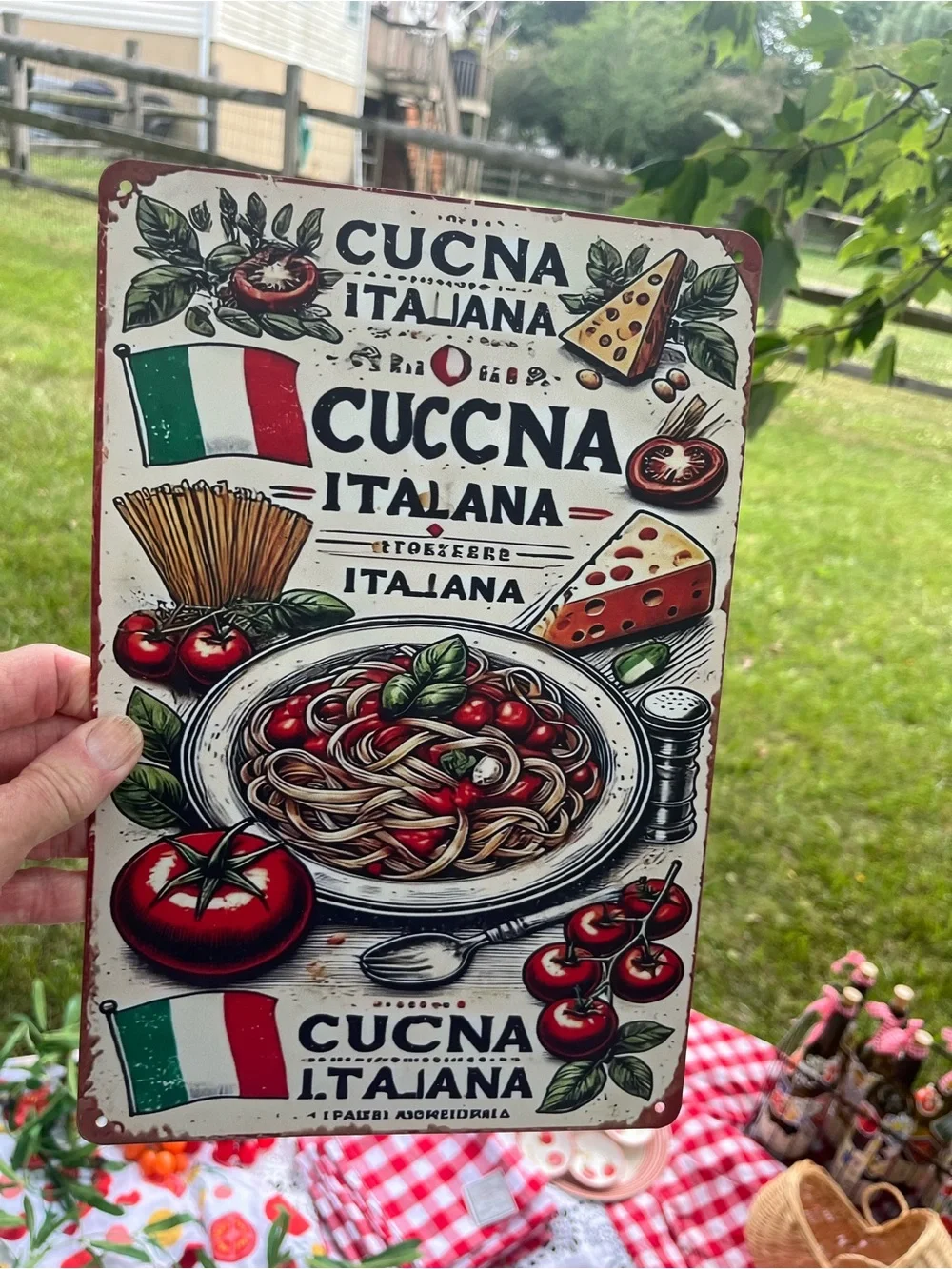 Ciao Baby themed shower decoration props